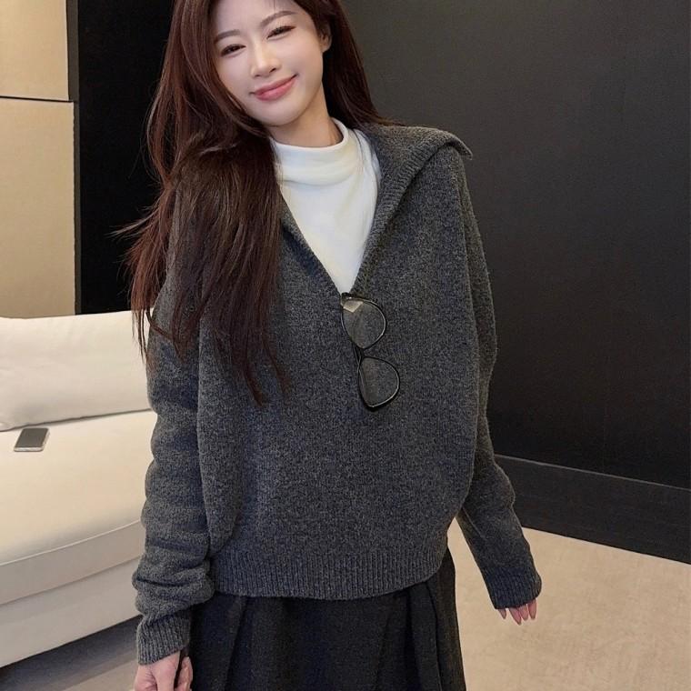 데일리 세일러 카라 니트 LL T225
