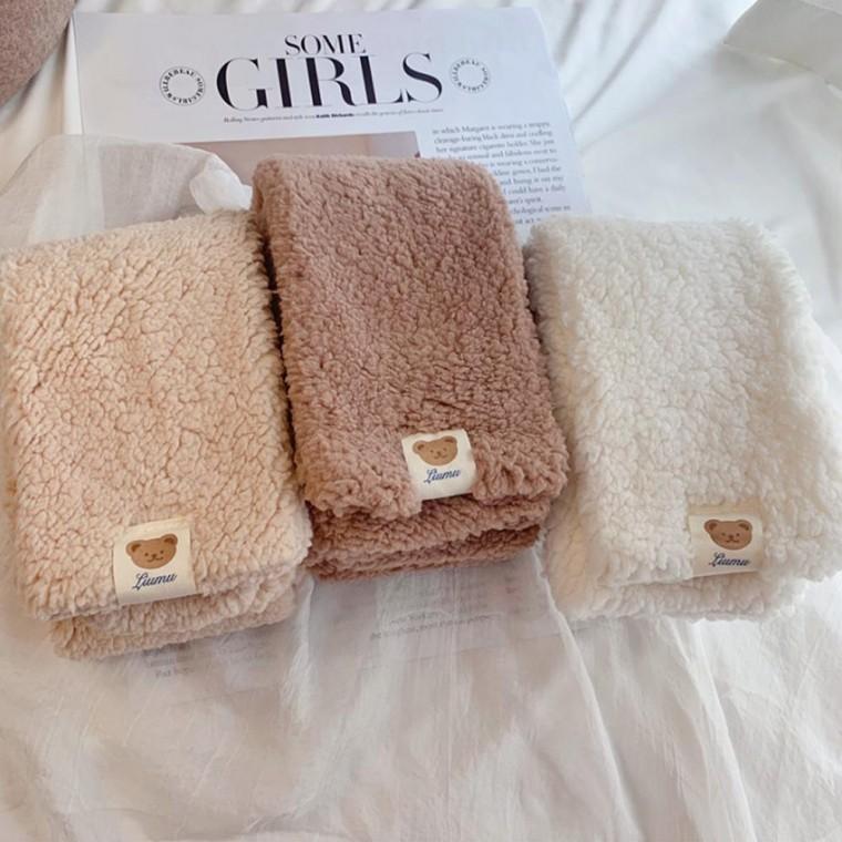 3칼라 뽀글이 머플러 데일리 패션잡화 부드러운 스카프 크리스마스 니트 베이직 머플러 퍼 숄 장갑 손뜨개