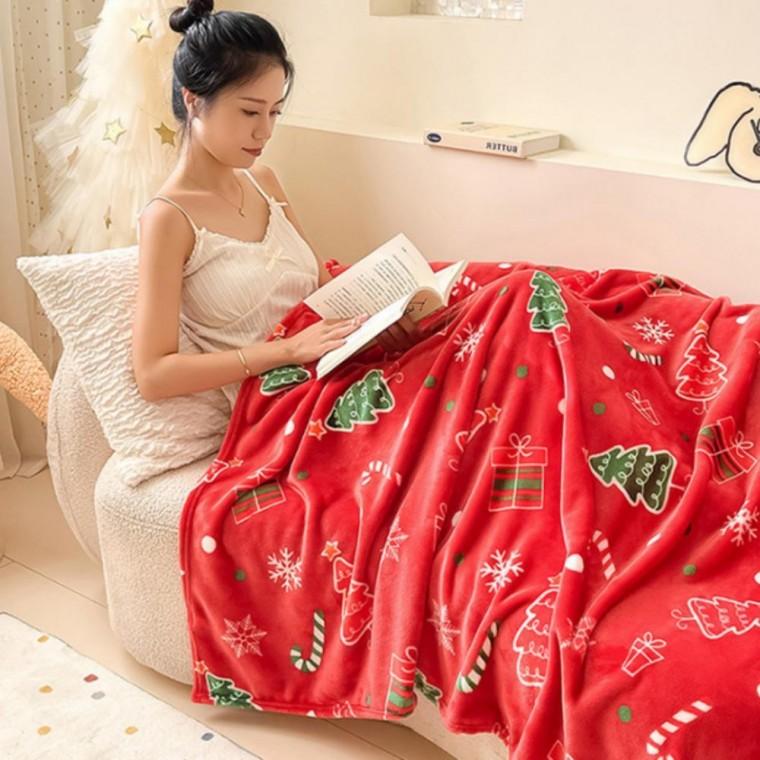 크리스마스 대형 극세사 무릎담요 휴대용 차량용 캠핑 쇼파 블랭킷 담요 낮잠 이불 4종