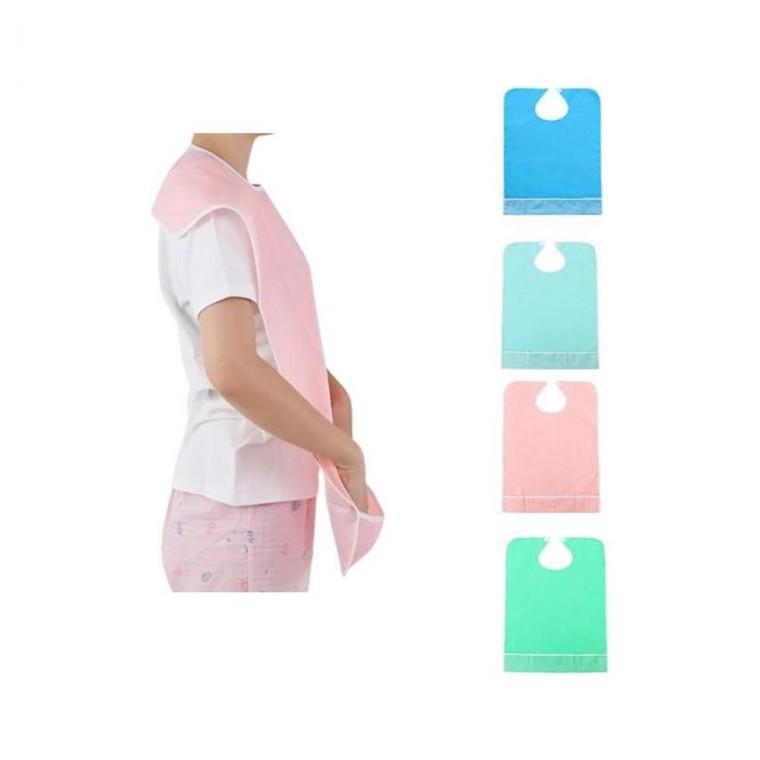 루미나D 노인 간병용 방수 턱받이 80cm 식사 앞치마 옷 오염 방지