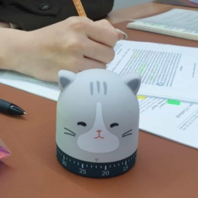 태엽 쿠킹타이머 고양이 업소용타이머 주방타이머 수험생타이머