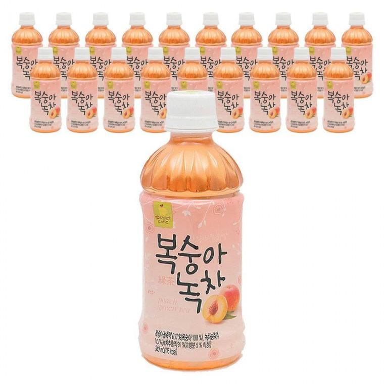 웰그린 복숭아녹차 340ml 20PET