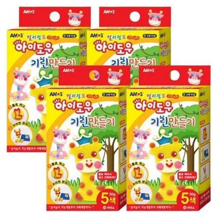 아이도우 컬러점토 기린 만들기 4P 클레이 점토놀이