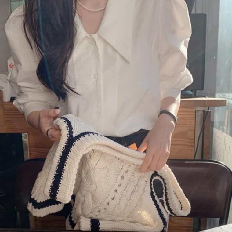 벌룬셔츠 데일리블라우스 여성셔츠블라우스 루즈핏블라우스