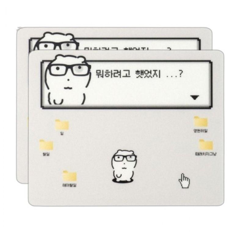 눈멍이 마우스 패드 파일 2P 부드러운 PVC 미끄럼 방지 매트 선물 굿즈