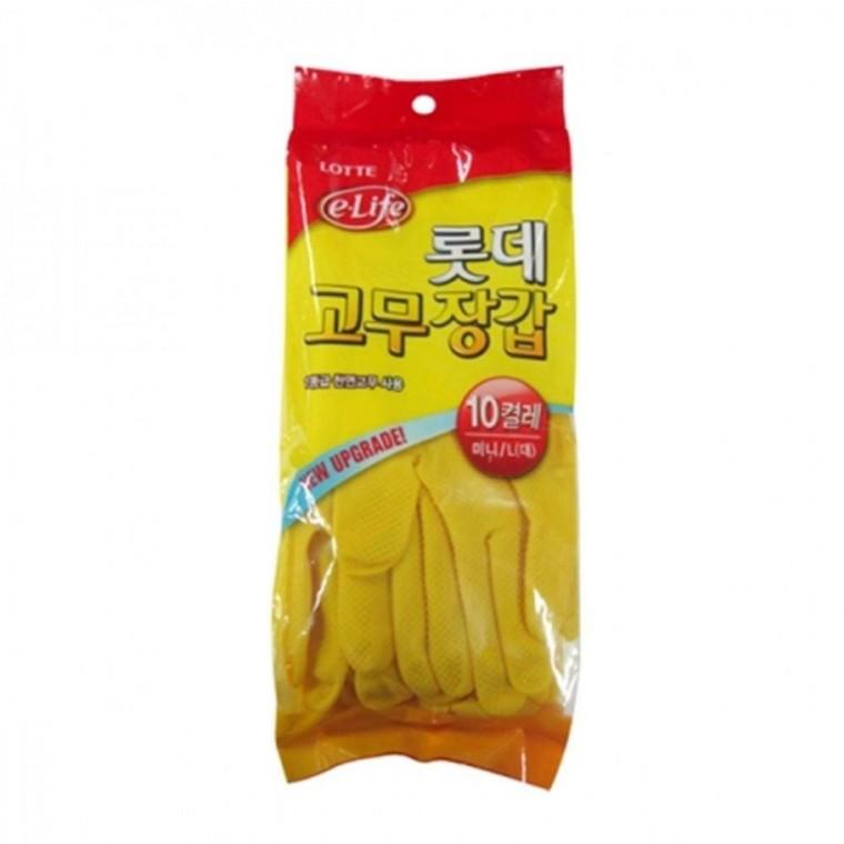 주방 미니 소 고무장갑 노랑 주방 설