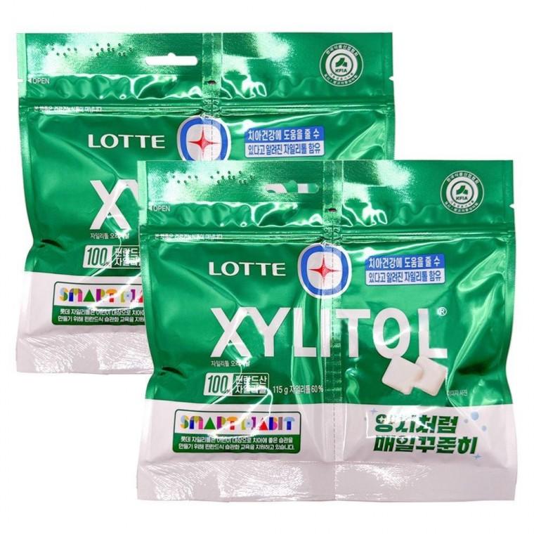 자일리톨 껌 오리지날 115g 리필x2개