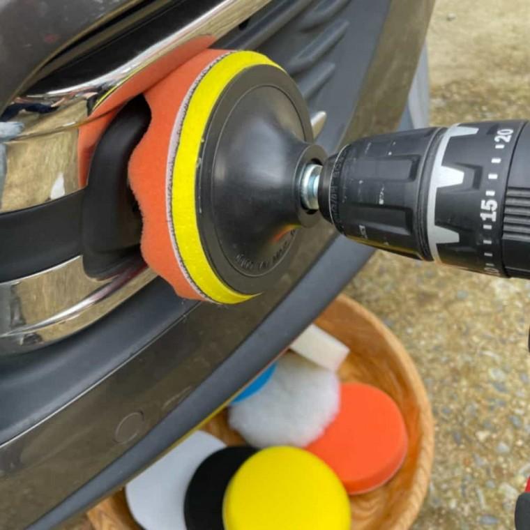 전동드릴 광택패드 세트 100mm 자동차스크래치제거 스월마크제거 차량기스제거