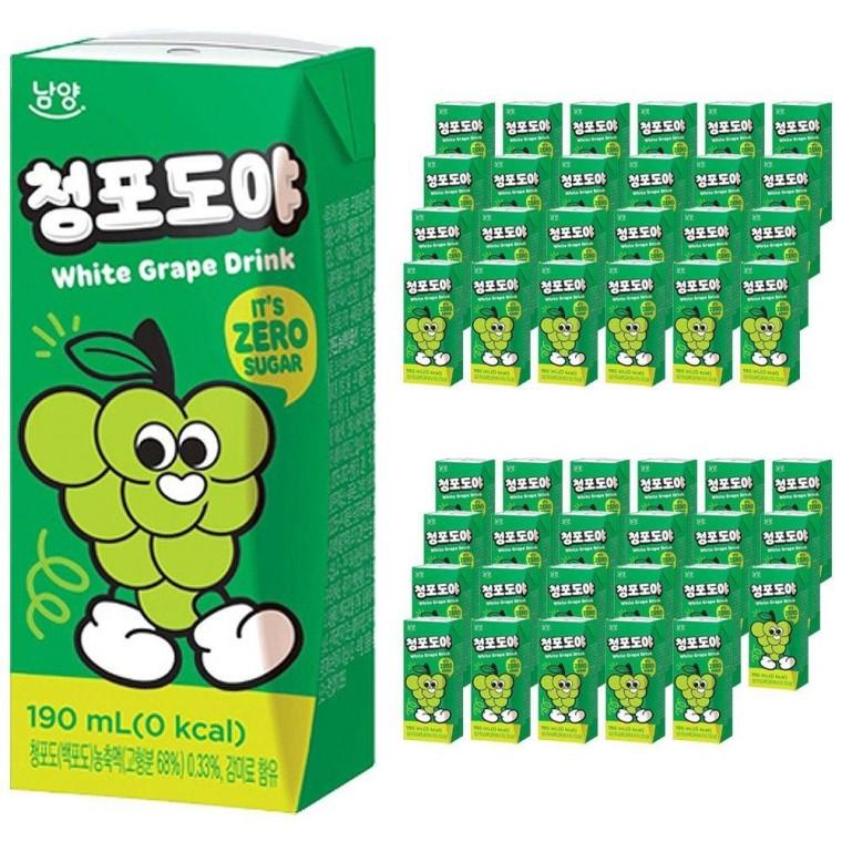 남양 청포도야 제로 190mlx48팩 (24팩x2박스)