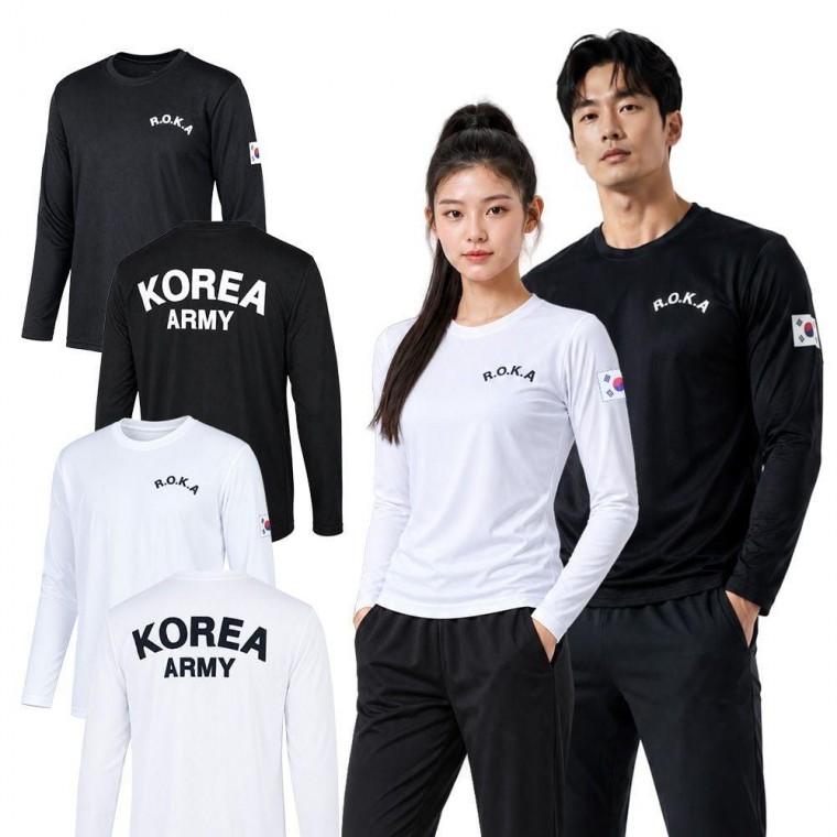 남여공용 트레이닝 라운드 긴팔티