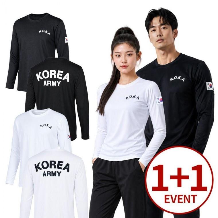 (1+1) 남여공용 트레이닝 라운드 긴팔티