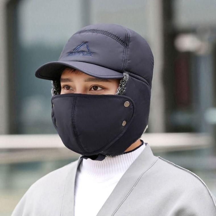 남성 여성 겨울 외출 작업 모자 마스크 털 방한 모자