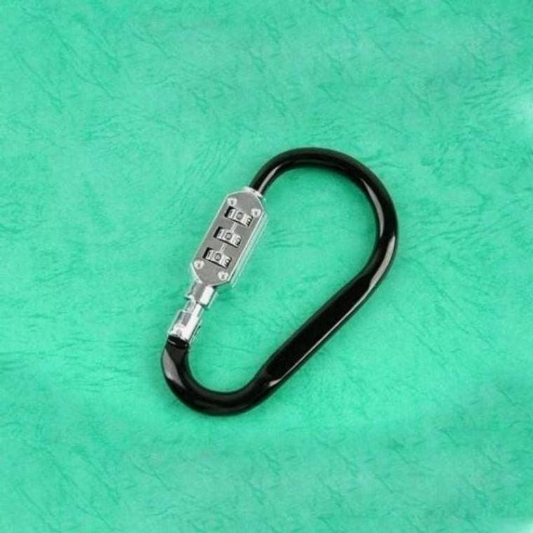 카라비너 D형 스틸 Number Lock 11cm