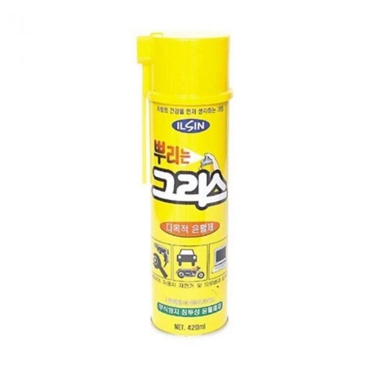 일신 뿌리는 그리스 420ml 1개 윤활제 오일 스프레이