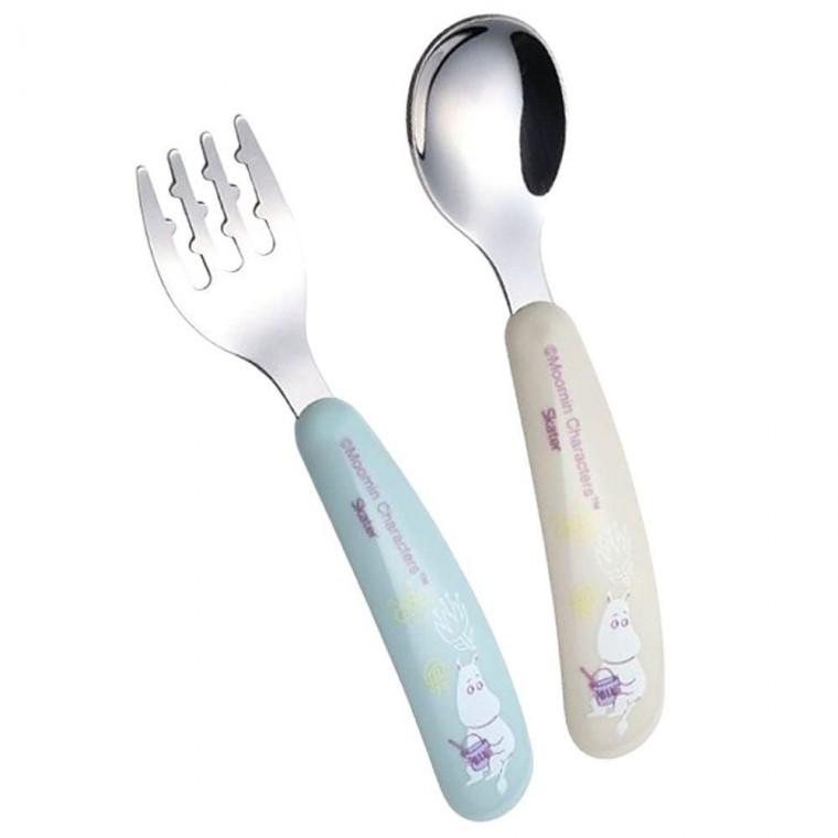 유치원 스텐 스푼 포크 세트 무민 13cm 예쁜 커트러리