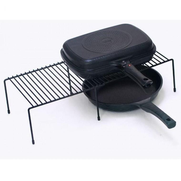 씽크대 선반 주방 공간 활용 받침대 렉 블랙 1개