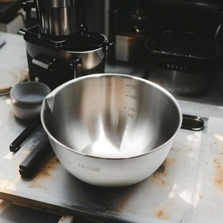 스텐 믹싱볼 물코 20cm 계량
