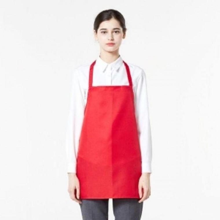 손님용 앞치마 레드 요리 주방 미술 공방 쉐프 화방