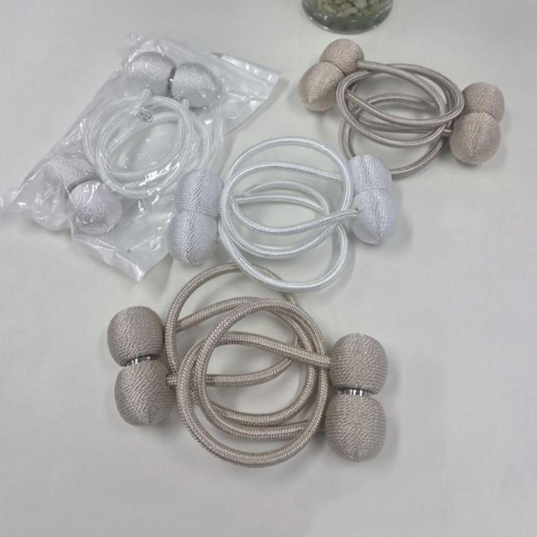 거실 안방 커튼 인테리어 용품 간편 자석 타이백 커튼끈