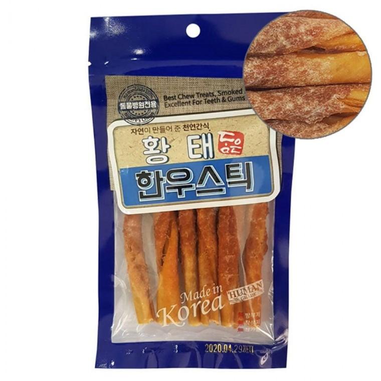 강아지 수제 간식 황태 한우 스틱 45g 1P 영양 개껌