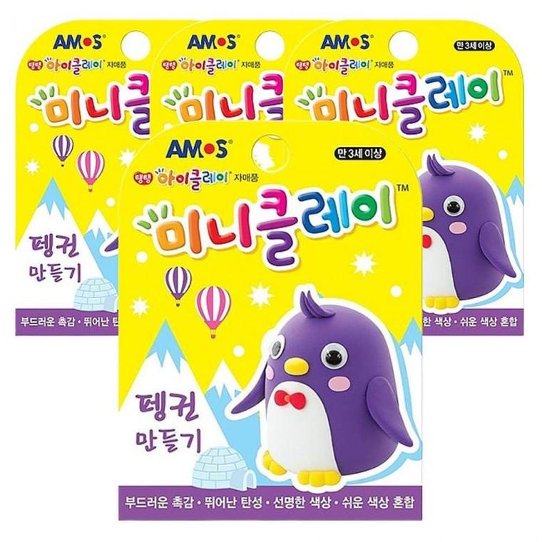 미니 클레이 만들기 펭귄 4P 점토 미술놀이