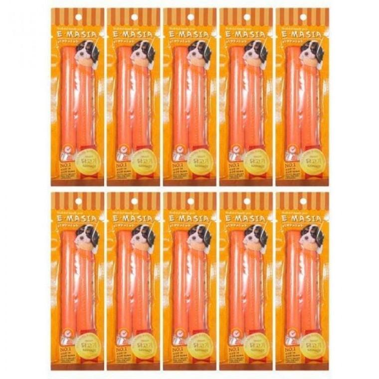 강아지 소세지 닭고기 2개입 10P 반려견 애견 간식
