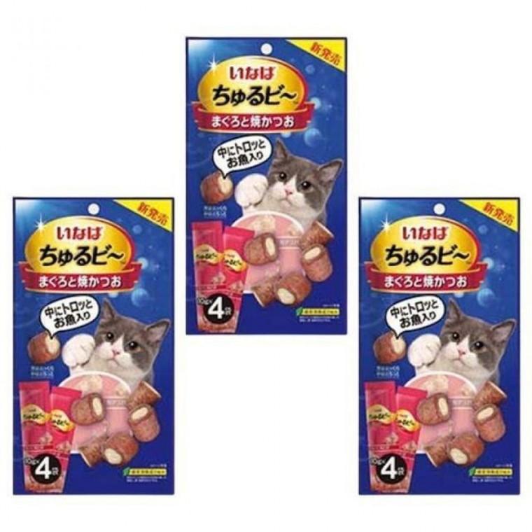 고양이 간식 참치 야끼가츠오 4개입 3P 훈련 보상