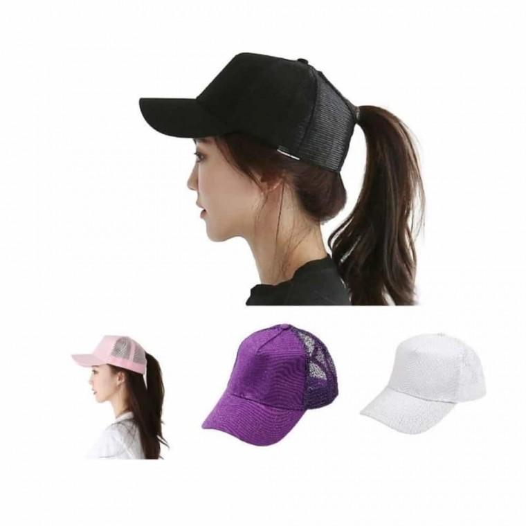 매쉬캡 야구모자 볼캡 여성 포니테일 런닝볼캡 캡모자