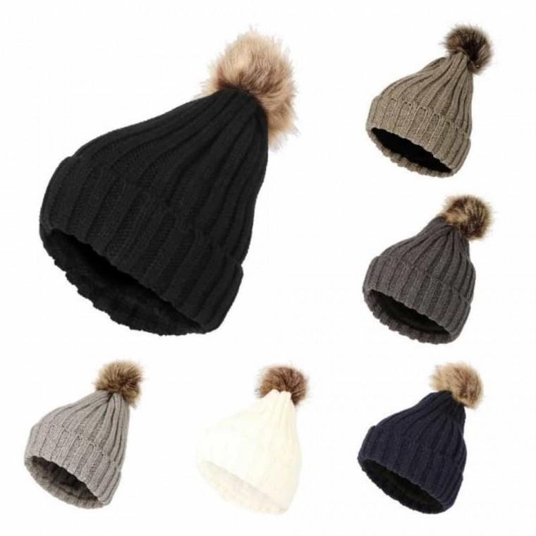 털방울 비니 털모자 귀여운겨울모자 겨울외출모자