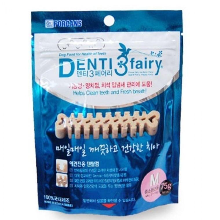 포켄스 개껌 강아지 간식 덴탈껌 덴티 페어리 75g M