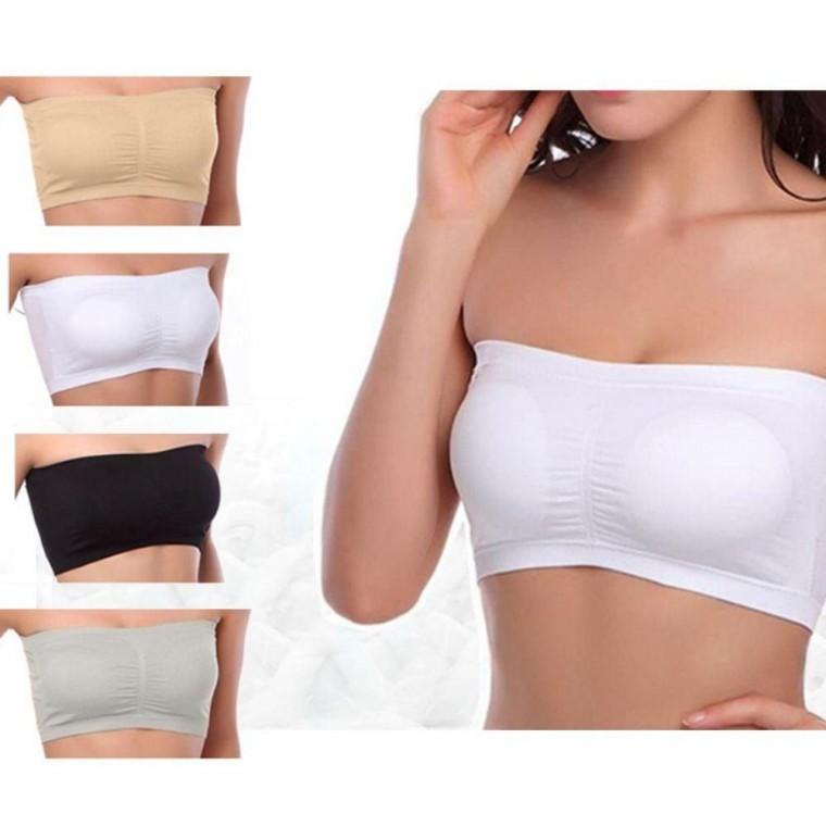 무봉제 심리스 노와이어 요가 브라 투브탑