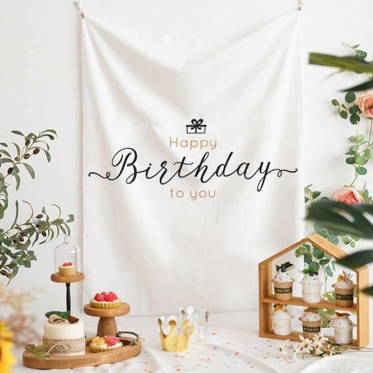 생일 파티 벽걸이 커튼 배경장식 인테리어 꾸미기