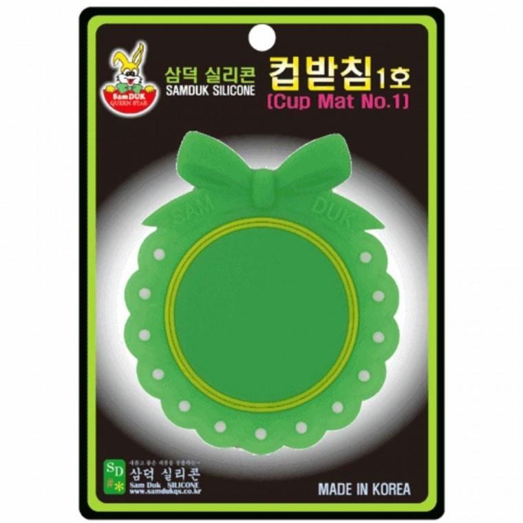 삼삼 실리콘컵받침-1호