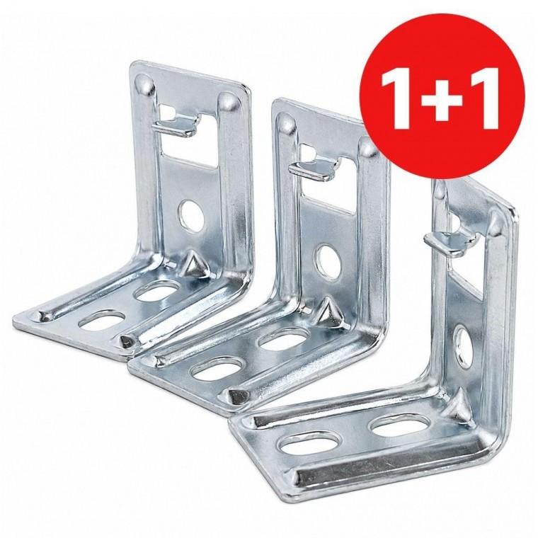 1+1 벽고정 커튼꺽쇠(소3P C7997) 스냅 커튼레일