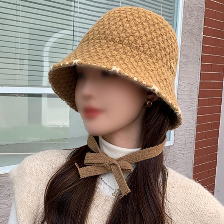 준캡 성인모자 두줄매듭보터햇 밀짚 벙거지 돌돌이면모자 썬캡 가림막 여성 여자 모자 버킷햇