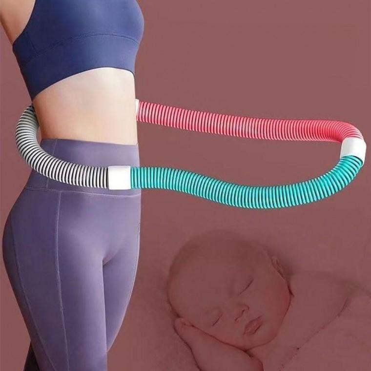 허리 가슴 다리 운동 무소음 실내 스프링 꽈배기 훌라후프