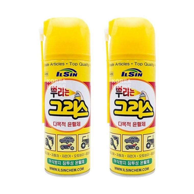 일신 뿌리는 그리스 420ml 2P 다목적 윤활제 스프레이