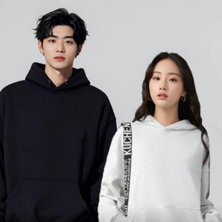 무지 무지 후드 남녀공용 기모 후드티 단체복 혼방 후드티 무지 기본 티셔츠 면 티셔츠 기본 가을 긴팔 맨