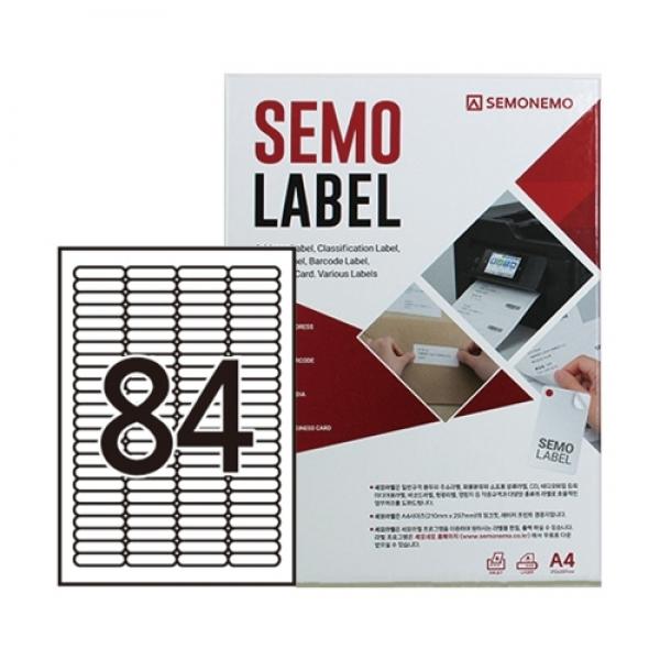 세모네모 전산라벨 슬라이드 100매입 C3006 / 46*11.1mm/84칸