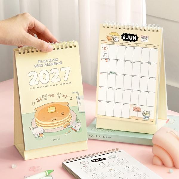 2027 이겨낸다 탁상달력 일러스트 데스크 캘린더