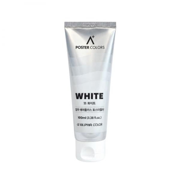 알파 에이플러스 포스터물감 100ml 11 화이트 / 입시용