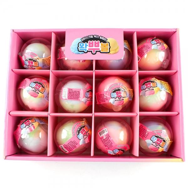 259B] 4000 아이스크림 왁스 말랑이 왁뿌볼 (12개세트)