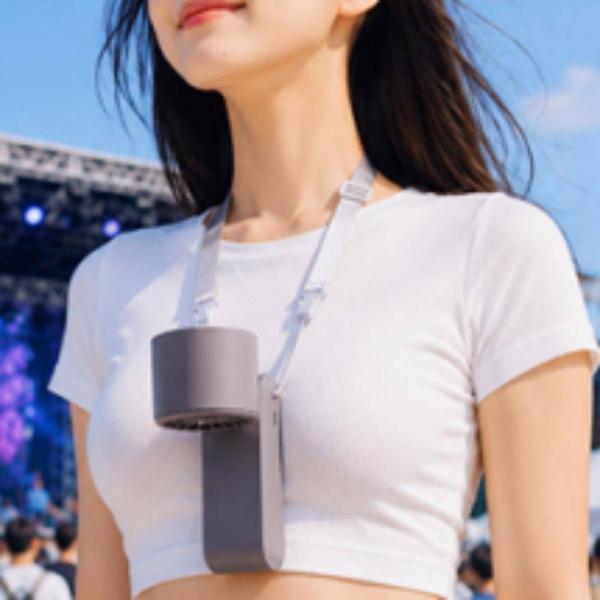 아이스 냉각패드 휴대용 선풍기 손풍기 미니 목걸이 냉각팬 쿨러 무선선풍기