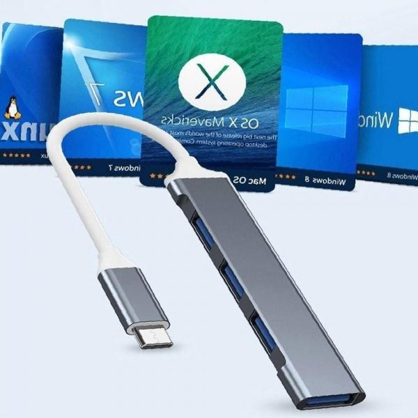 4포트 USB 허브 3.0 스마트 내장칩 멀티포트 고속 전송 확장