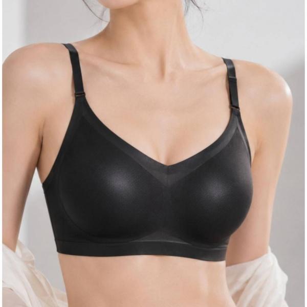 얇은 어깨끈 여름 쿨링 에어 노와이어 일체형 심리스 브라