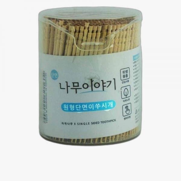 자작나무 원형 단면 이쑤시개 500개 10통 대용량 이쑤시게