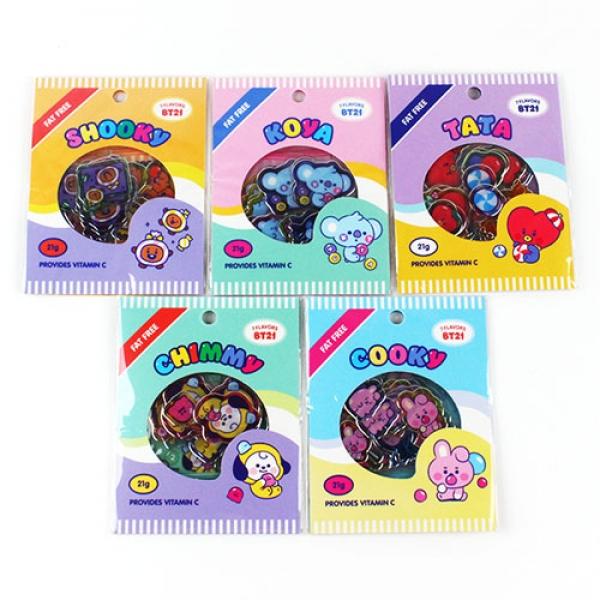 D11-5C] 3600 BT21 FLAKE STICKER[SHOOKY] (2개세트)