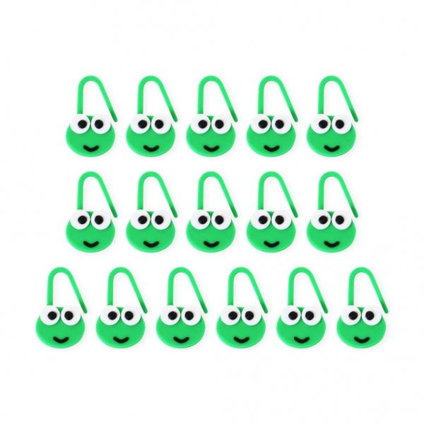 개구리 모양 뜨개질 마킹 핀 16p