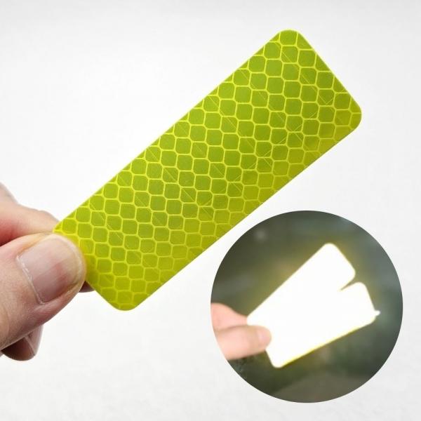 야간 안전 반사 스티커 3x8cm 패턴 10P