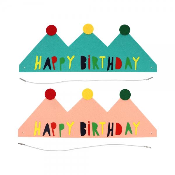 생일 펠트 왕관